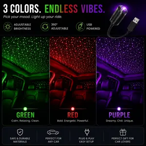 GalaxyDrive™ USB Star Projector – Night Drive Edition