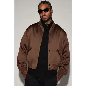 Ashton Essential Bomber Jacket - Brown