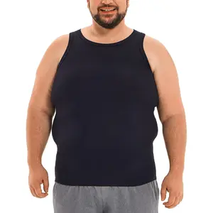 HOdo Big and Tall Mens Compression Shirts Sleeveless Shapewear Slimming Undershirts Tummy Control Tank Tops 2XL-6XL