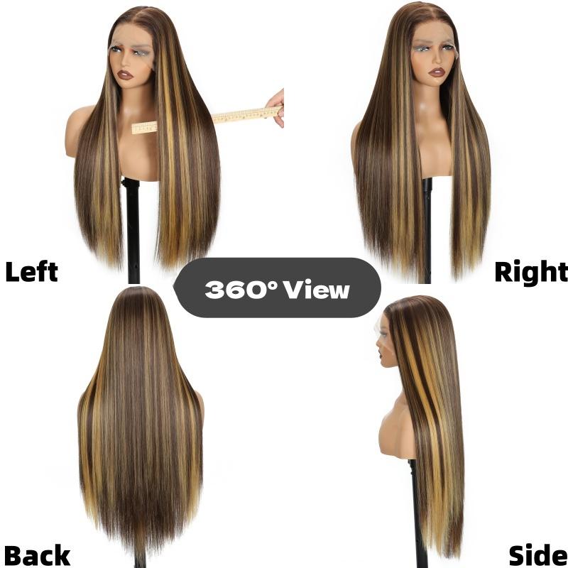 427 TAGOTA 13X6 Wear to Go Wig Synthetic Wig Pre Plucked Hairline Pre Cut for Women Soft and Bouncy 30 Inch Realistic Synthetic Fiber Heat Resistant Natural Wig for Girls Party Cosplay Daily Use HD Lace Front Wigs 4/27 427 TAGOTA 13X6 Wear to Go Wig Synthetic Wig Pre Plucked Hairline Pre Cut for Women Soft and Bouncy 30 Inch Realistic Synthetic Fiber Heat Resistant Natural Wig for Girls Party Cosplay Daily Use HD Lace Front Wigs 4/27