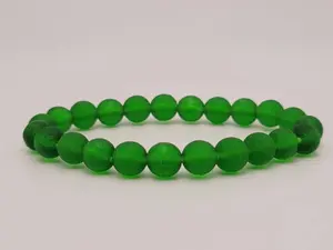Elevate Your Style with Moldavite: 8mm Beaded Bracelet Collection