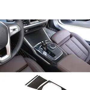 Real Dry Carbon Fiber Center Console Cover Fits BMW G20 G22 2020-2025 Premium Interior Accessory