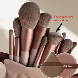 15 Piece Makeup Brush Set, a Full Set of Soft Brush for Eye Shadow, Portable Travel Makeup Tool Set NONE