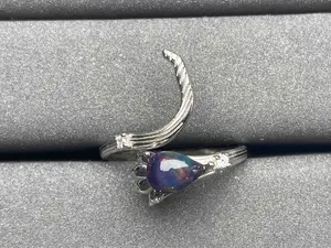A483 Natural Stone Garnet Ring