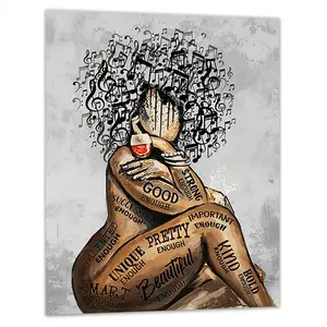 Unframed African American Women Poster Print, Inspirational Positive Wall Art Picture, Ideal Gift for Hanging Decor Any Occasions