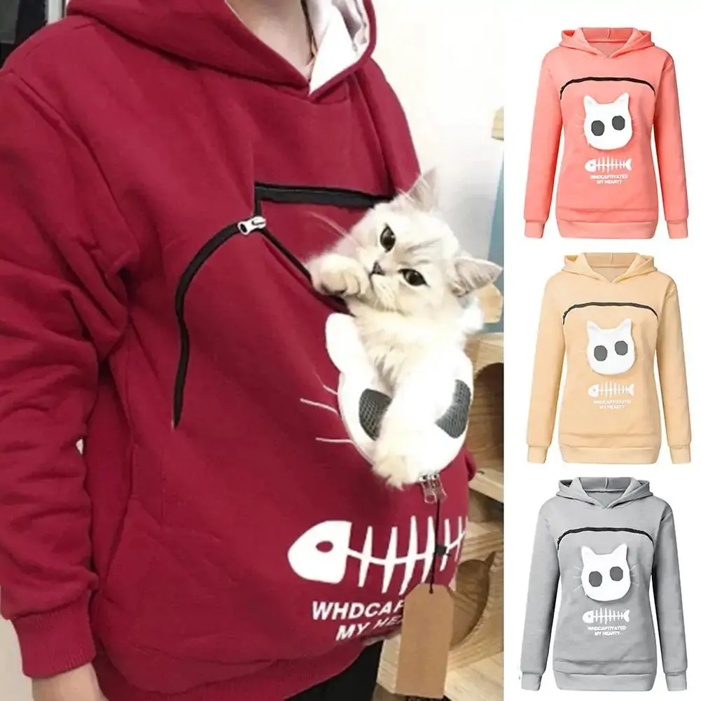 Carry-Me-Everywhere Cat Pouch Hoodie