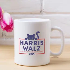Democrat Mug Vote Blue, Womens Power, Mind Your Own Damn Business Harris Walz, 2024 US Election Mug, Fathers day, Wedding gift, Mug For Dad, Ceramic Mug, Tea Mug, Coffee Mug, Gift For Her, Mug Club Login, Polar Bear Mug