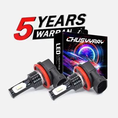 AJHGFOW H11/H9 LED Headlight Bulbs 6000K 330000LM – 4 Pack Super Bright, CAN Bus