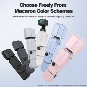 Dji Osmo Pocket 4 Silicone Case Cover, Macaron Color Lens and Body Scratch-Resistant Protection, Durable Camera Accessory