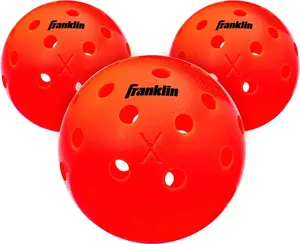 Franklin Sports X-40 Outdoor Pickleballs - Official Ball of USA Pickleball, APP Tour + Pickleball US Open - 3 Packs, 12 Packs, 36 Pickleball Buckets, 50, 100 + 400 Bulk Packs of Regulation Pickleballs Franklin Sports