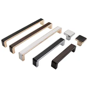 Cabinet Pulls Handles black white chrome door Wardrobe Cabinet Knobs furniture Hardware kitchen cabinet Hardware Designer Pulls A05934/1689