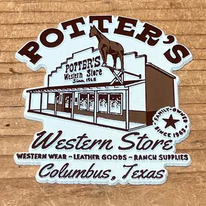 Potter’s Classic Magnet – Vintage Western Souvenir
