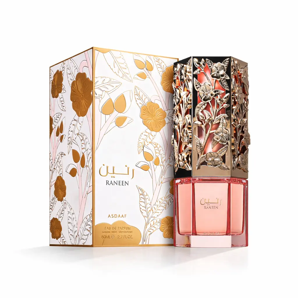 Asdaaf Raneen Eau De Parfum for Women, Floral Citrus Signature Scent with Dragon Fruit & Amber Notes, EDP Spray, 2.7 fl oz, Floral Citrus Scent, Fragrances