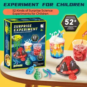 Kids Science Experiments Kit, 52 Types Stem Educational Toys for Boys & Girls Ages 8+, DIY Scientific Learning Gift Set