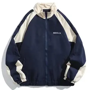 Reflective Striped Jacket 2025 Men Hip Hop Streetwear Coat Zipper Up Jacket Windbreaker Harajuku Thin Coats Sports Black Blue