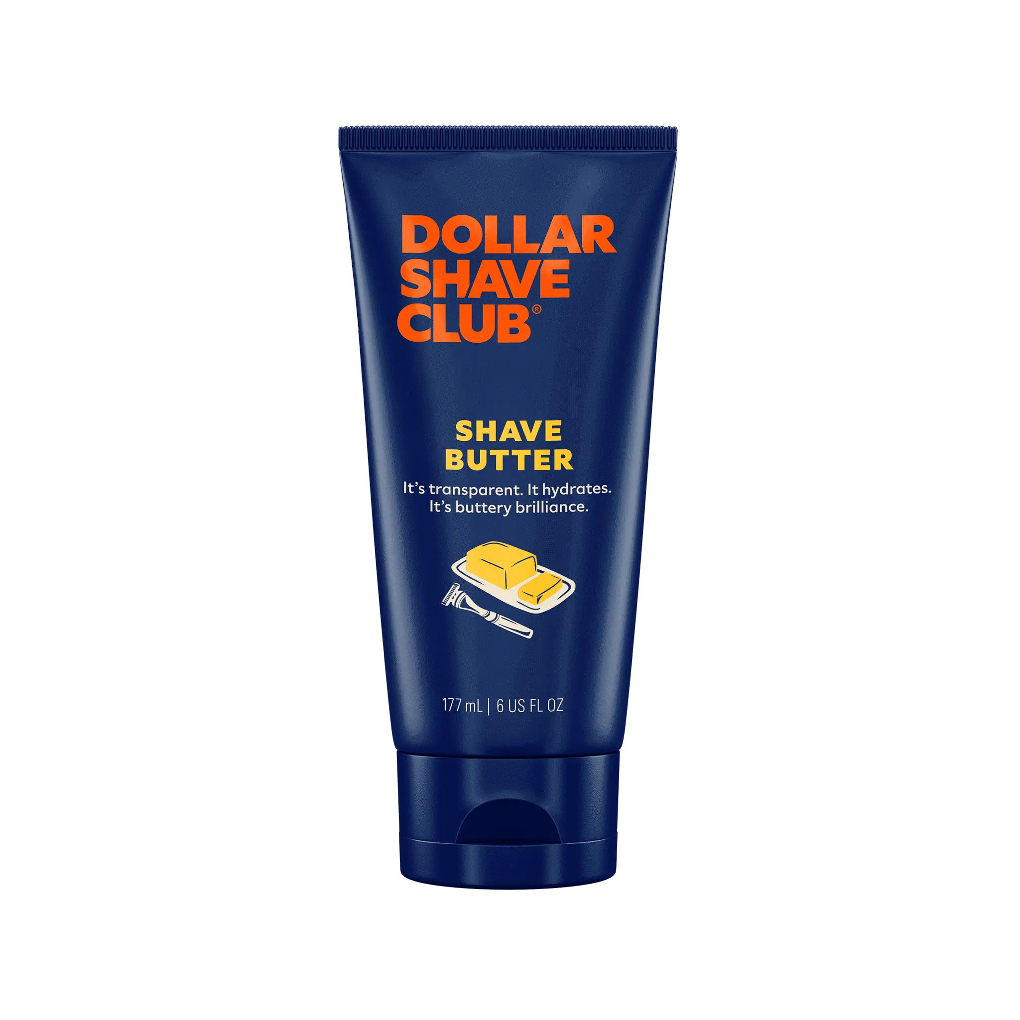 Dollar Shave Club Shave Butter – Translucent Shaving Cream Alternative, Clear Smooth Shaving Cream, Helps Reduce Ingrown Hair, 6 oz