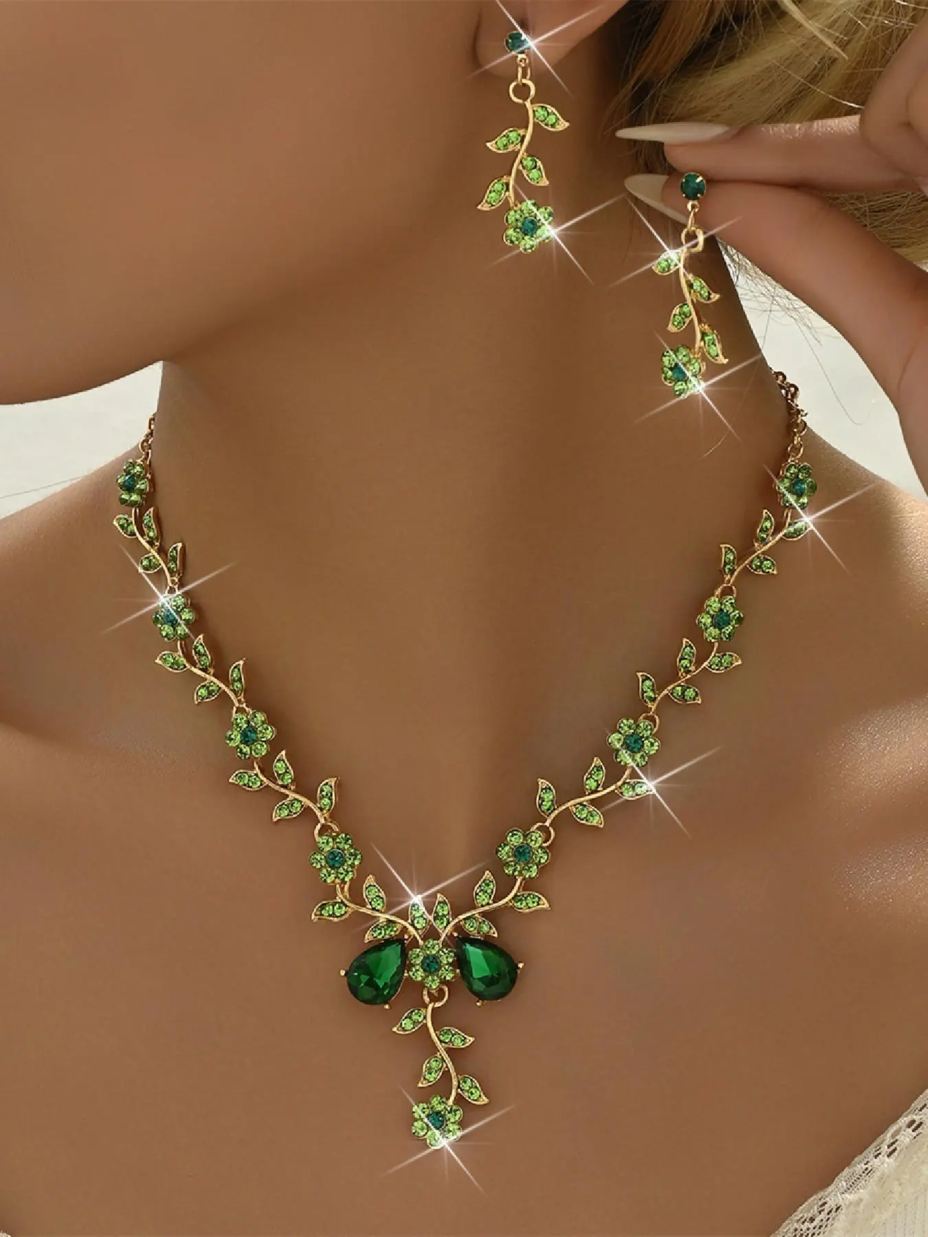 Elegant Flower Design, Fashion Jewelry for Party, Daily Clothing Decor, Trendy All-match & Exquisite Jewelry for Birthday Gift, Jewellery Gift Set, Fashionable Jewelry Set