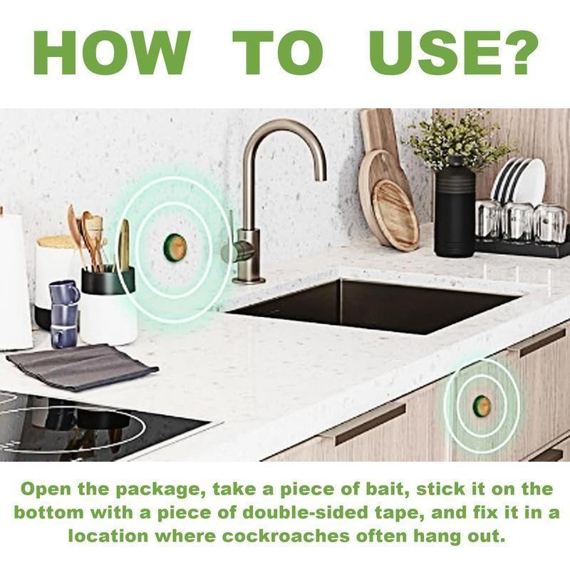 Indoor roach bait gel and trap, - 48 pieces, roach killer - home outdoor pest control dragonfly bug repellent bear spray advion cockroach Roach Bait Trap Kit moon moons pry Cockroach Killer Repellent Set