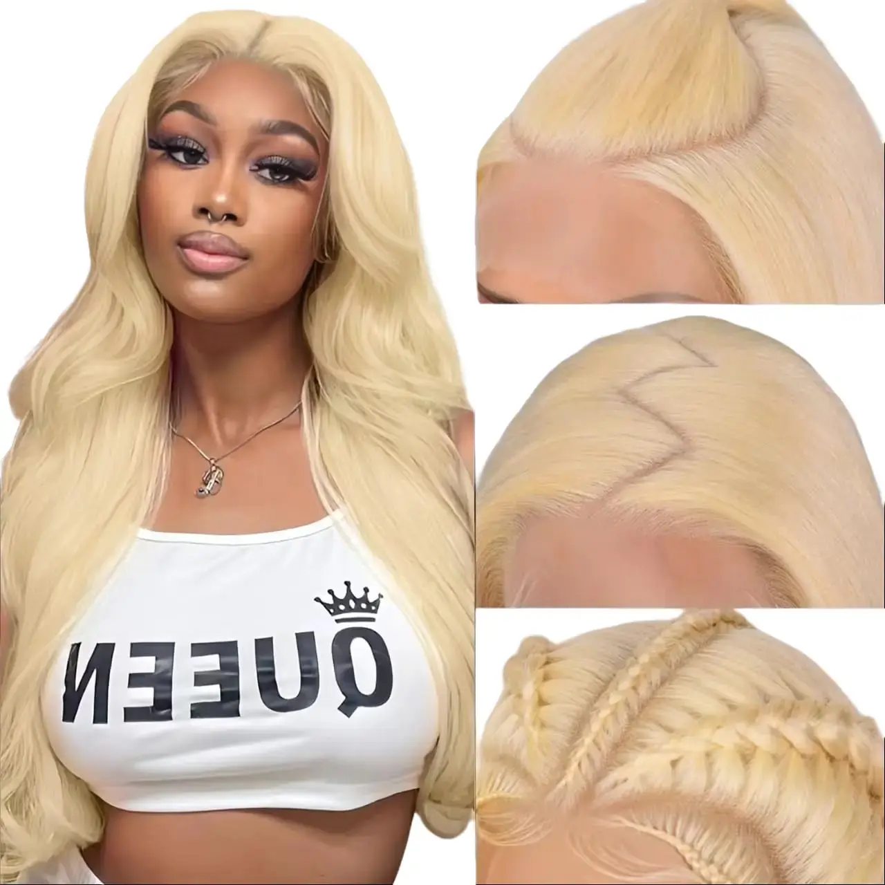 Clearance Sale 613 13x6 Lace Front Wig Hair 30 Inch Blonde Wig Body Wave HD Lace Front Wigs Hair 180 Density Easily Staine Glueless Hd Wigs