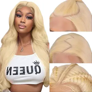 Clearance Sale 613 13x6 Lace Front Wig Hair 30 Inch Blonde Wig Body Wave HD Lace Front Wigs Hair 180 Density Easily Staine