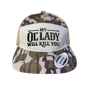 My Ol’ Lady Will Kill You Hat – Funny Trucker Cap Richardso Pink Embroidery Camo Hat