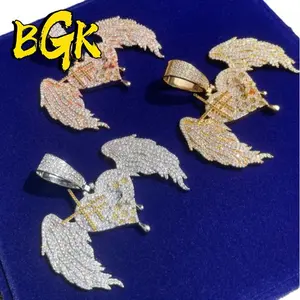 Synthetic Moissanite Hip Hop Cross Pendant Necklace – Urban Fashion Jewelry