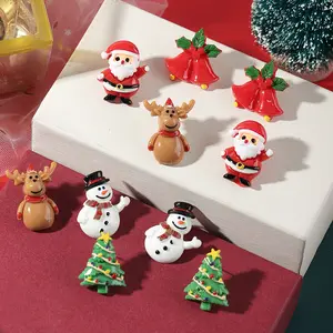 30 Mini Christmas Decorations Set, Resin Micro Model Ornaments for Miniature Trees, Craft Holiday Decoration Accessories