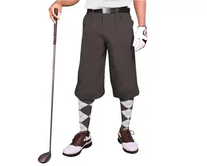Golfknickers.com 'Par 3' Mens Charcoal Microfiber Golf Knickers