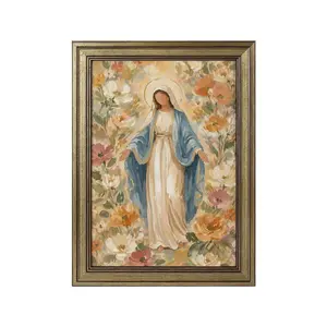 European Religious Framed Wall Art, Home Decor for Religious Spaces - 12×16in(30×40cm)
