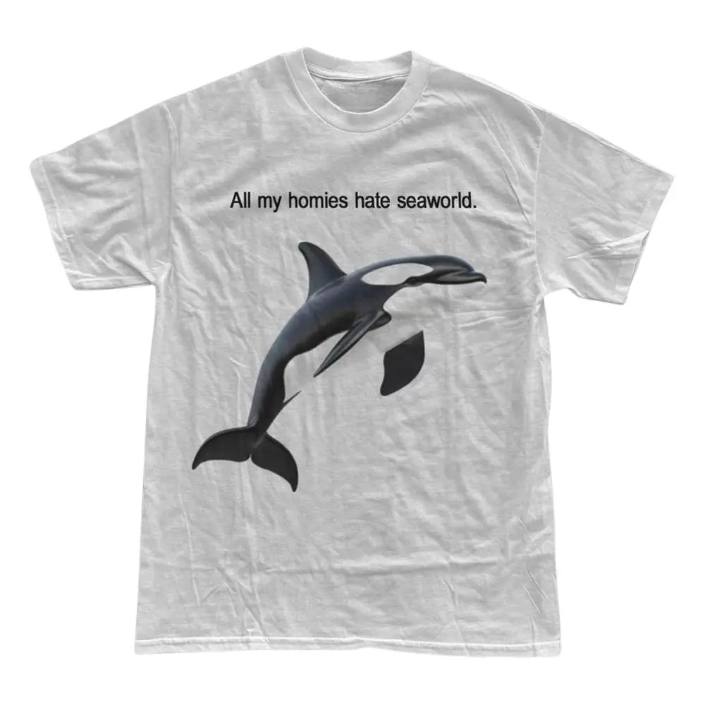 The Orca Whale Graphic T-Shirt, Marine Animal Protest Tee, Funny Whale Lover Shirt, Ocean Wildlife Unisex Tee