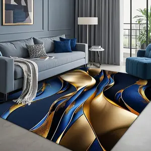 Abstract Geometric Pattern Floor Mat, 1 Count Non-slip Washable Floor Carpet, Decorative Area Rug for Home Living Room Bedroom Hotel