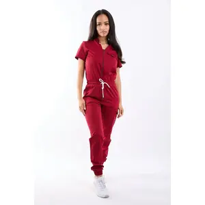 Leona Six Pocket Jumpsuit Scrub