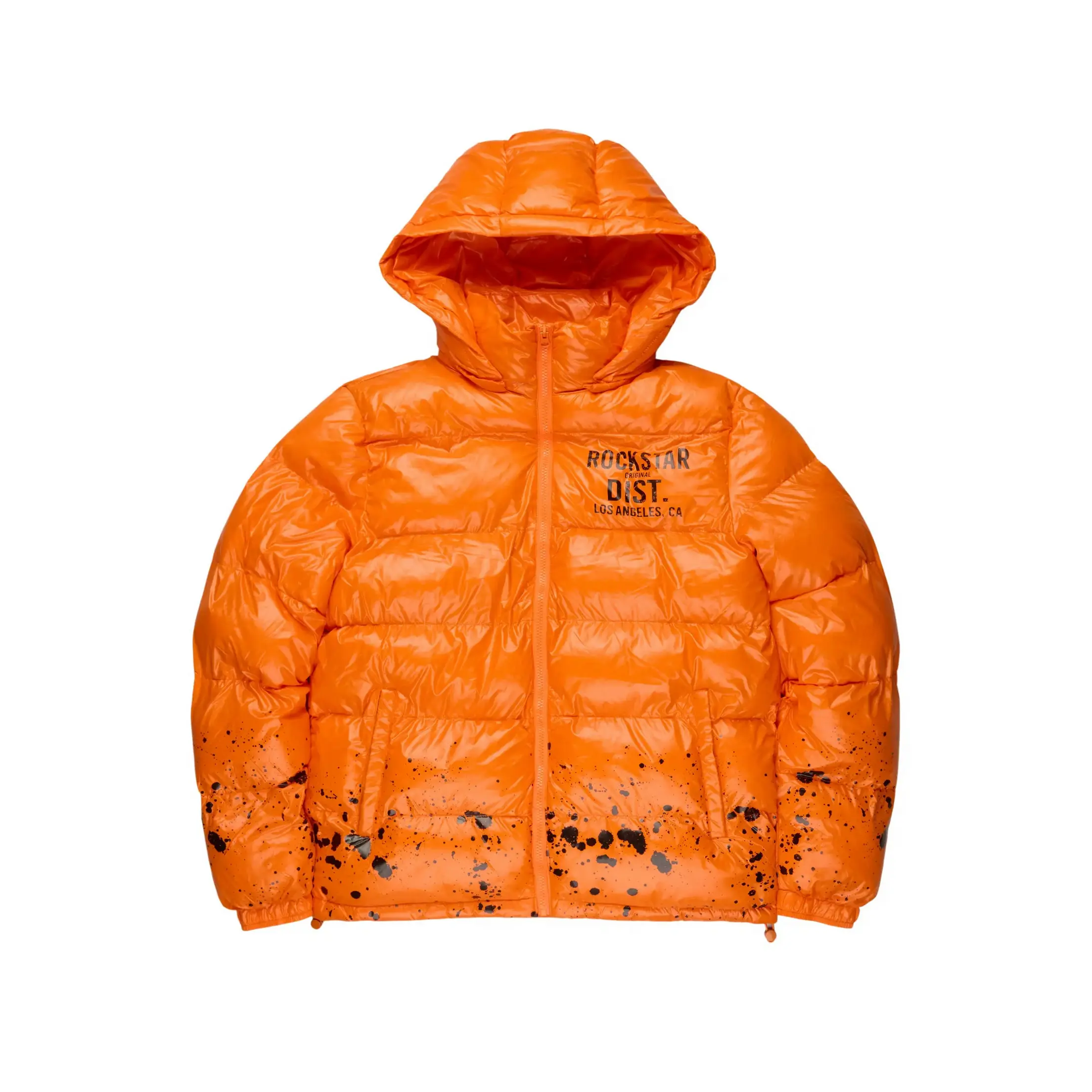 Raffer Orange Heavy Puffer Jacket