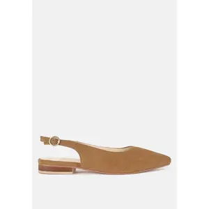 Rag & Co Womens Hocane Genuine Leather Slingback Sandals 8