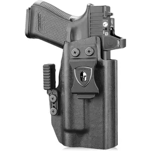 WARRIORLAND IWB Kydex Holster for 17/19 Gen3-6 & 19X / 44/45 & 34 Gen4-5 w/ TLR-1 HL / TLR-1 HL-X / TLR-1 HP-X / TLR-1 / TLR-1s | Claw & Optic Cut | Adj. Retention & Cant | Right Hand