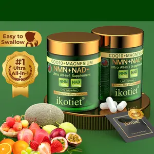 Liposome NAD+ Supplement 1000 mg with Resveratrol 9 Times More Absorbable for Cellular Energy and Tissue Repair Holiday Special Value Pack of Two 120 Capsules Total 60 Capsules per Bottle