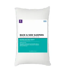 Extra Firm King Bed Pillow for Back & Side Sleepers Superior Neck Spine Support USA Made Ideal for Pain Relief