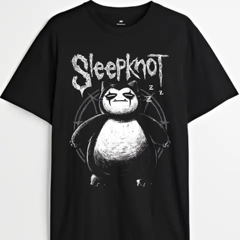 Pocket Monsters Anime T-shirt & Sweatshirt, Snorlax Sleepknot Graphic Tea, Anime & Manga Gifts