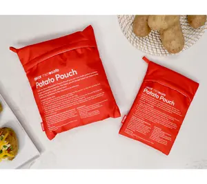 Decor Set of 2 Microwavable Fabric Potato Cookers