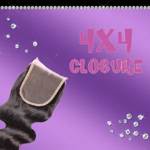 Transparent 4x4 Bodywave Closure
