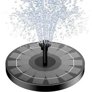 Solar Fountain, Solar Powered Bird Bath Fountain Pump 1.5W Solar Panel Kit Water Pump, Outdoor Watering Submersible Pump for Pond, Pool, Garden, Fish Tank