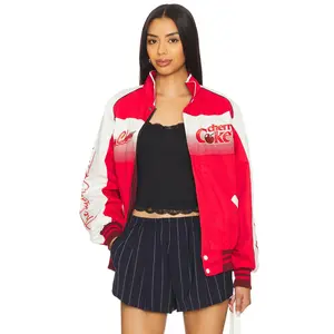 The Laundry Room Very Cherry Coke Racing Jacket in Red & White