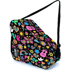 Camo Print Skate Bag For Ice Roller Inline Skates With Adjustable  Strap Fit Women Men Adults