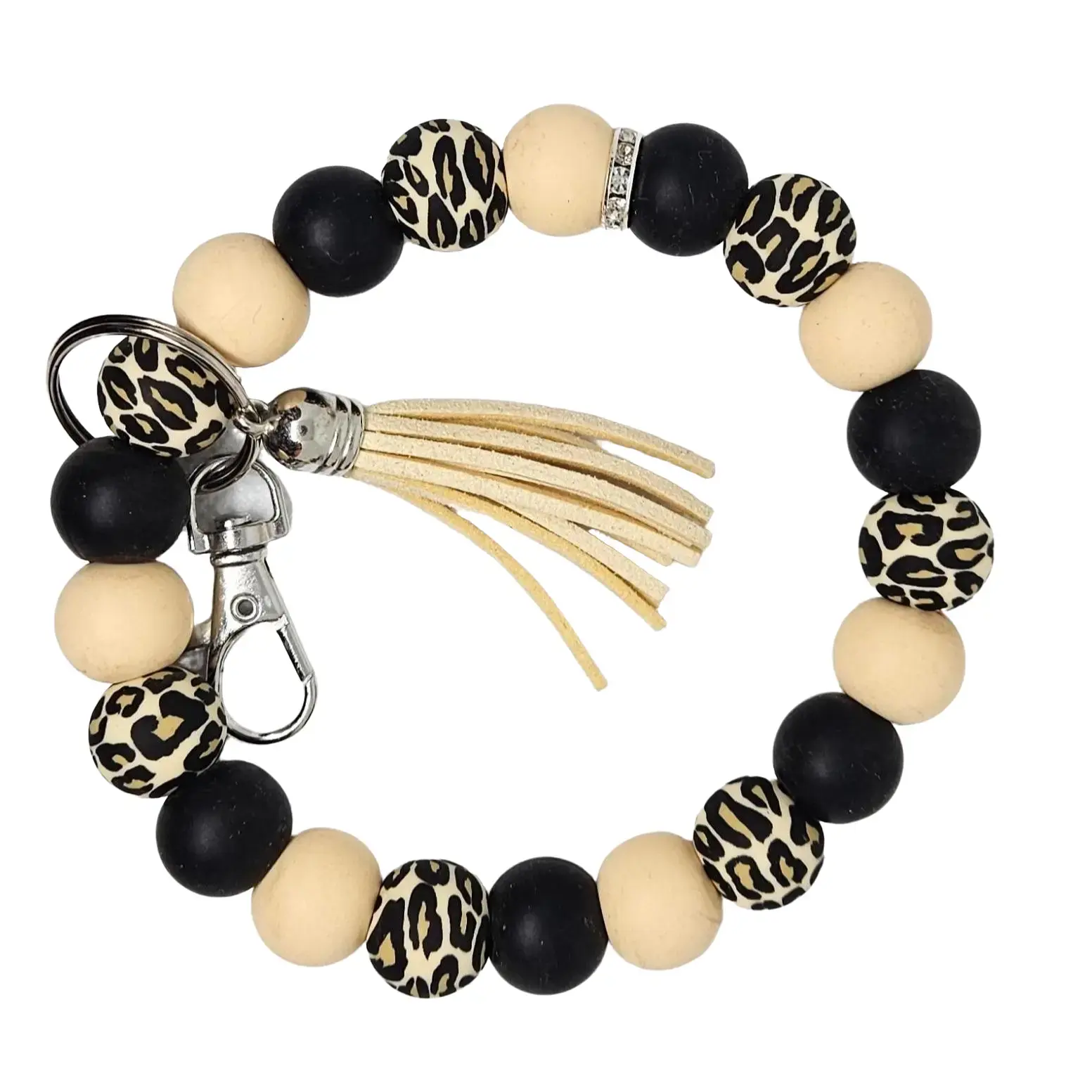 Cheetah Wristlet with tassel