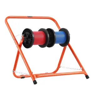 VEVOR Cable Caddy,  Heavy Duty Steel Frame, Spool Holder for Electrical Wires, Portable Wire Dispenser for Up to 20 in Diameter Spools, 100 lbs Capacity for Cable Reels, Electrical Industrial Retail