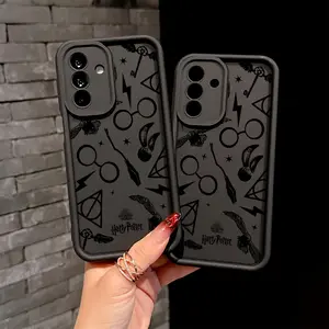 Harry Potter Cartoon Phone Case for Samsung Galaxy Models, Soft Tpu Back Cover, Shockproof Design, Durable Protection