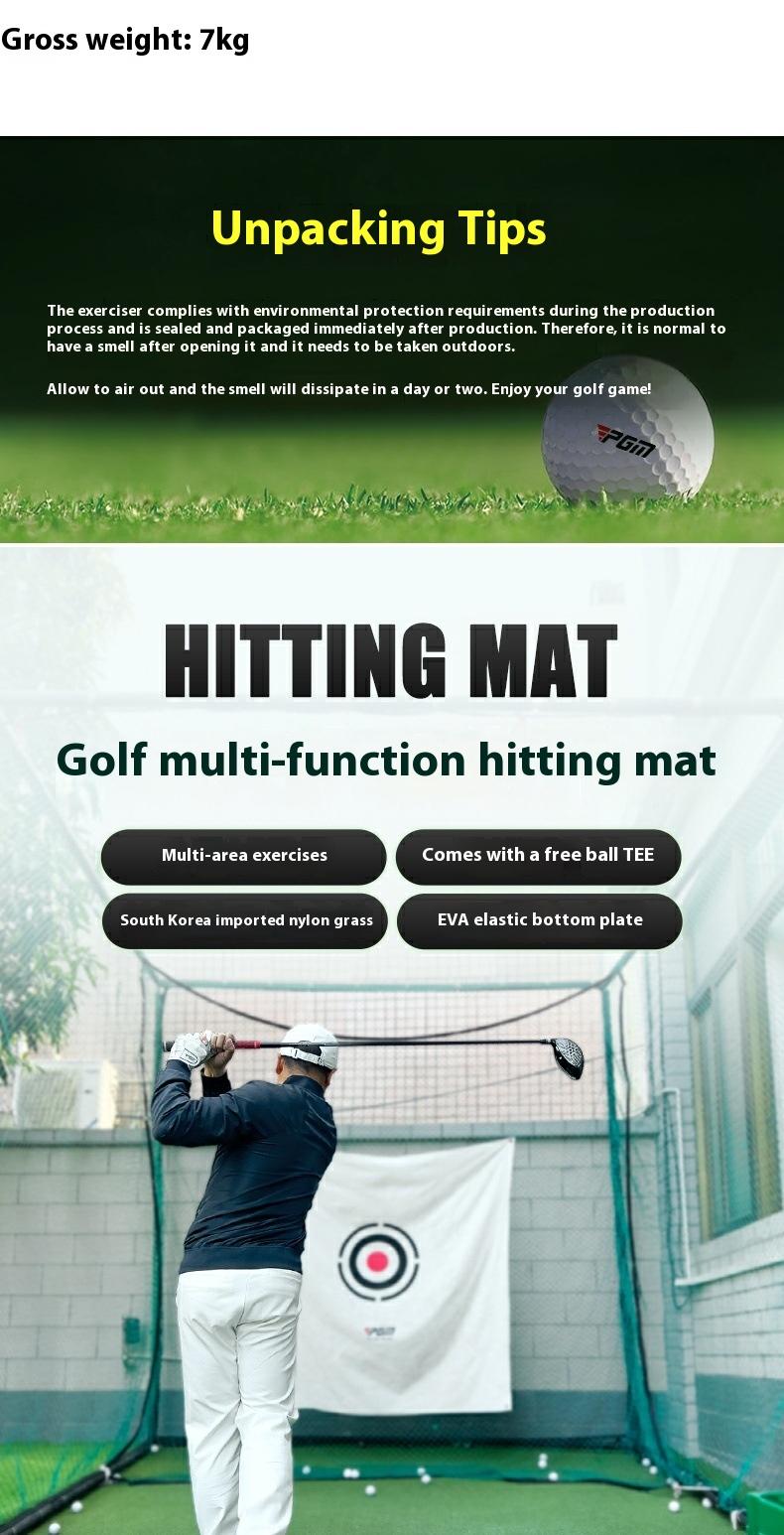 PGM Multifunctional Golf Pad Indoor Practice Ball Mat