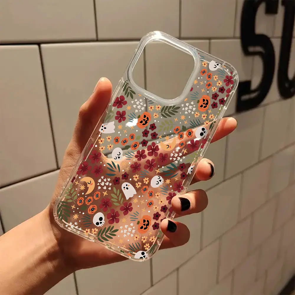 Ghost Pumpkin Wildflower Phone Case by Mood In Case