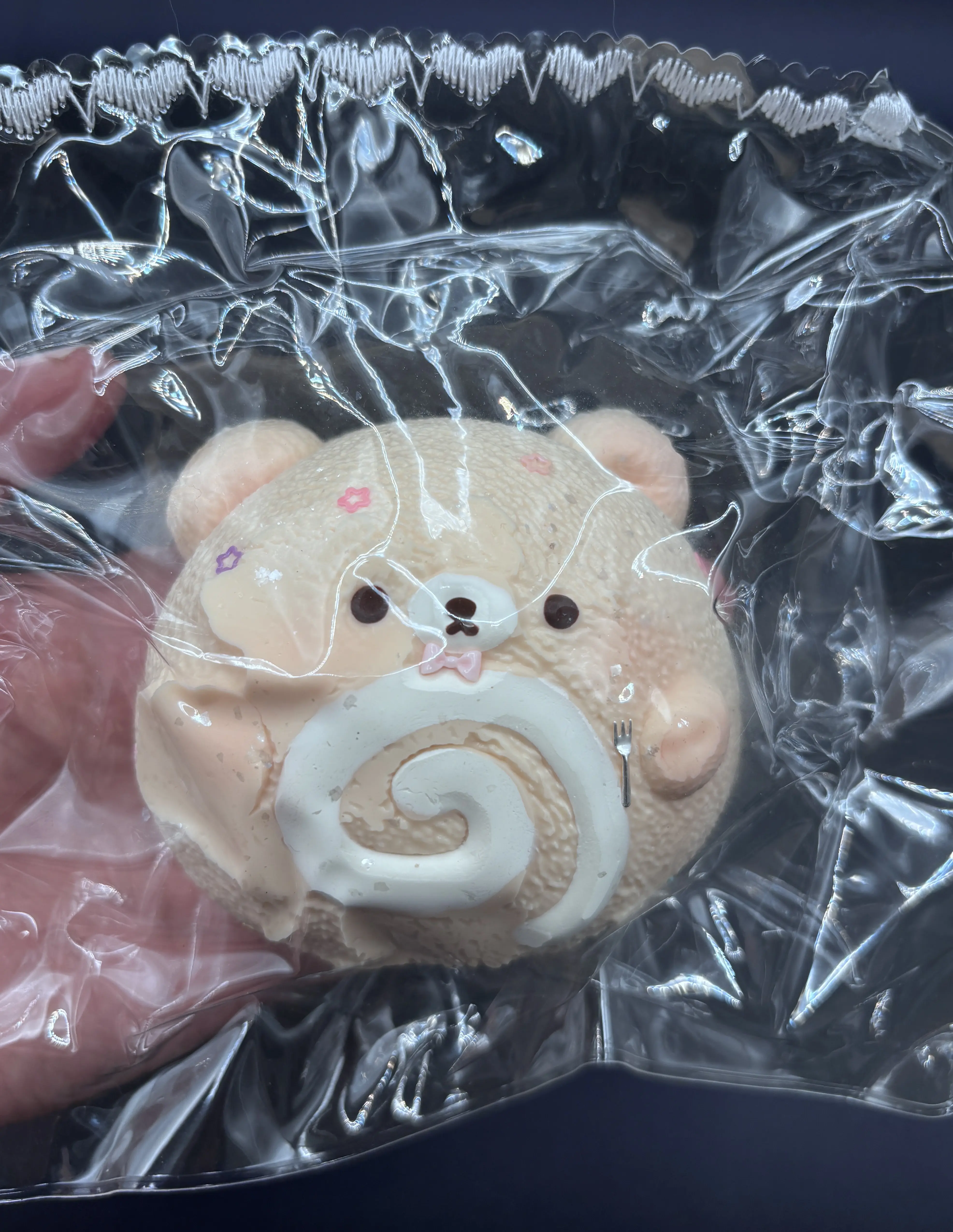 Large cute frozen butter Bear bun taba squishy
