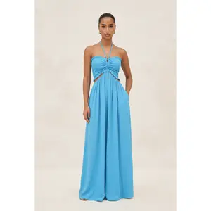 MEET ME IN MYNOKOS MAXI JUMPSUIT (TURQUOISE)